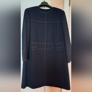 Elegant Lafayette 148 Plus Size 20 Navy Women's Coat  LAST WEEKEND!